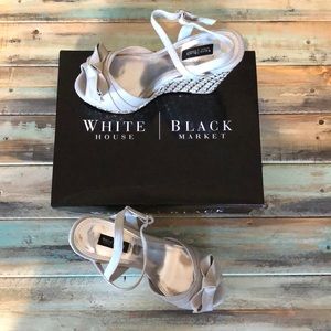 White House Black Market Sophie wedge shoes